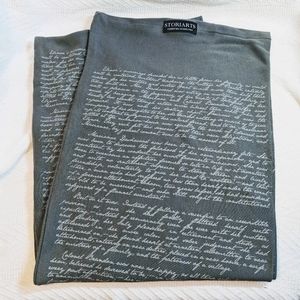 Storiarts Jane Austen Sense and Sensibility infinity scarf, grey